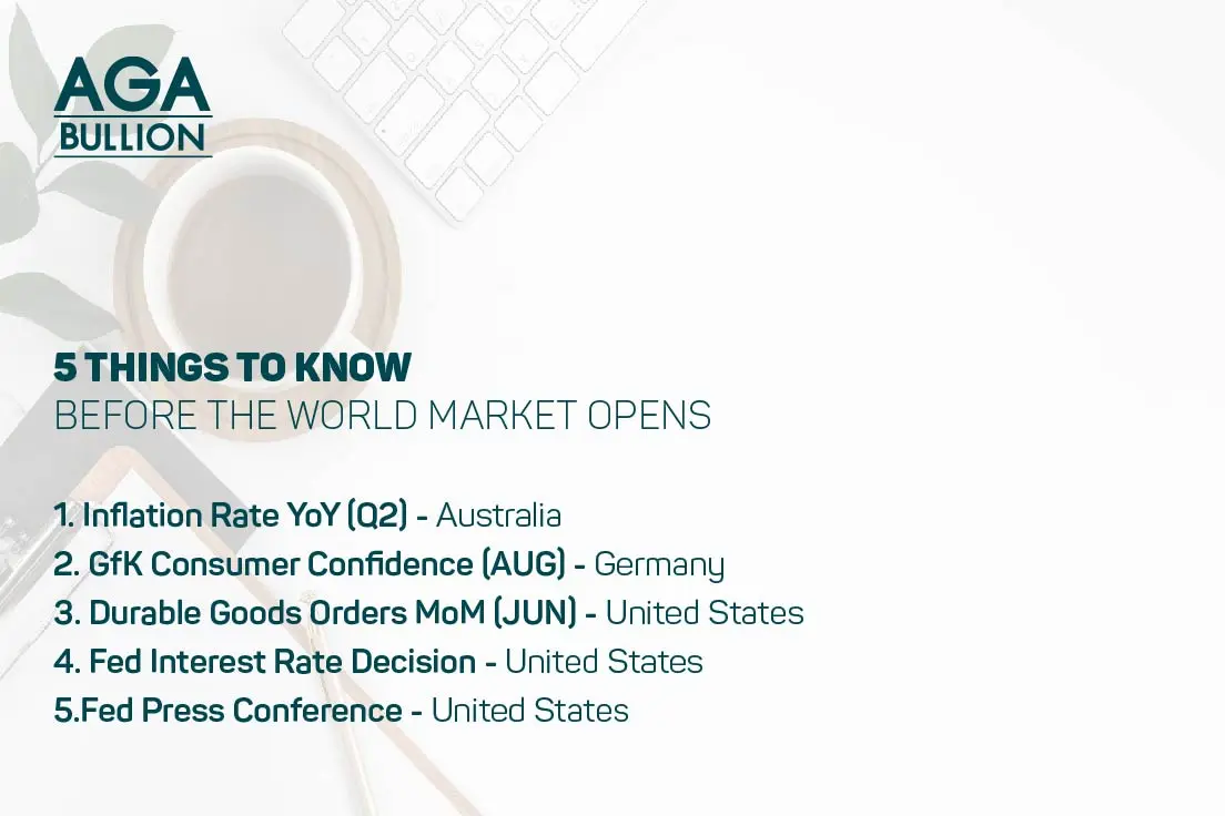 5 things to know before the World Market opens 27th July 2022