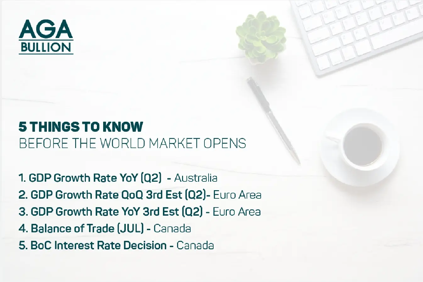 5 things to know before the World Market openson 07th September