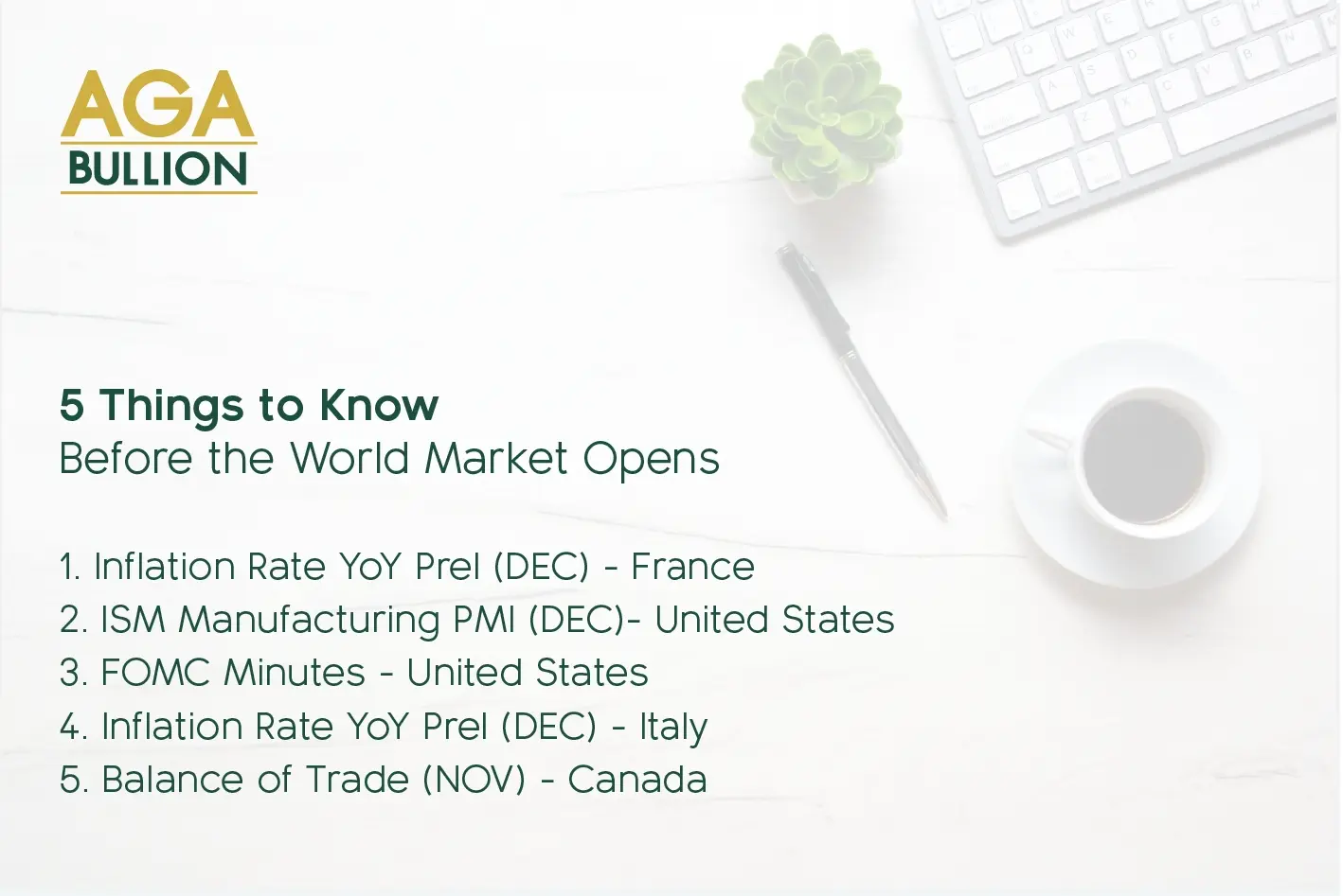 5 things to know before the World Market opens 4th January 2023