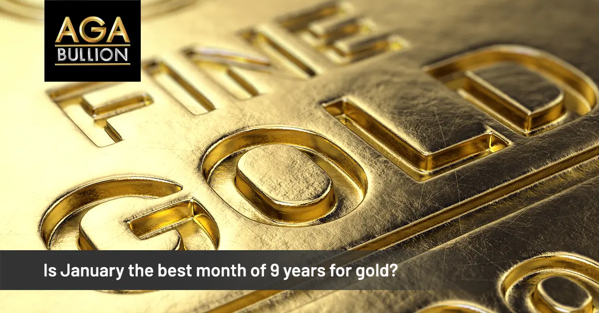 Is January the best month of 9 years for gold?
